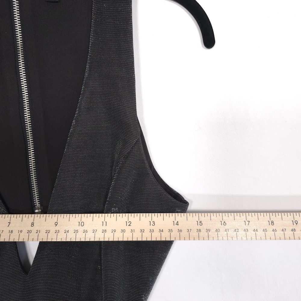 NBD Revolve Charlie Metallic Gunmetal Mini Dress SMALL Cutout Open Back Party - Picture 7 of 16